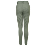 Hoof & Haute Women's Horse Riding Pants Side Zipper Pockets | Silicone Full-Seat Breeches | Equestrian Performance