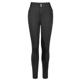 Hoof & Haute Women's Horse Riding Pants Side Zipper Pockets | Knee-Patch Breeches | Equestrian Performance for Women