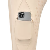 Hoof & Haute Women's Horse Riding Pants Side Zipper Pockets | Silicone Full-Seat Breeches | Equestrian Performance