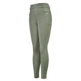 Hoof & Haute Women's Horse Riding Pants Side Zipper Pockets | Knee-Patch Breeches | Equestrian Performance for Women