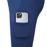 Hoof & Haute Women's Horse Riding Pants Side Zipper Pockets | Silicone Full-Seat Breeches | Equestrian Performance
