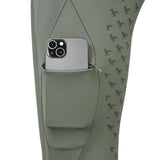 Hoof & Haute Women's Horse Riding Pants Side Zipper Pockets | Silicone Full-Seat Breeches | Equestrian Performance