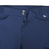 Hoof & Haute Women's Horse Riding Pants Side Zipper Pockets | Silicone Full-Seat Breeches | Equestrian Performance