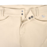 Hoof & Haute Women's Horse Riding Pants Side Zipper Pockets | Silicone Full-Seat Breeches | Equestrian Performance