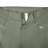 Hoof & Haute Women's Horse Riding Pants Side Zipper Pockets | Knee-Patch Breeches | Equestrian Performance for Women
