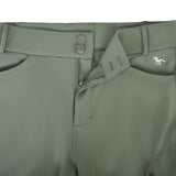Hoof & Haute Women's Horse Riding Pants Side Zipper Pockets | Silicone Full-Seat Breeches | Equestrian Performance