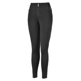 Hoof & Haute Women's Horse Riding Pants Side Zipper Pockets | Silicone Full-Seat Breeches | Equestrian Performance