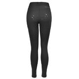 Hoof & Haute Women's Horse Riding Pants Side Zipper Pockets | Silicone Full-Seat Breeches | Equestrian Performance