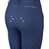 Hoof & Haute Women's Horse Riding Pants Side Zipper Pockets | Silicone Full-Seat Breeches | Equestrian Performance