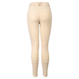 Hoof & Haute Women's Horse Riding Pants Side Zipper Pockets | Silicone Full-Seat Breeches | Equestrian Performance
