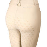 Hoof & Haute Women's Horse Riding Pants Side Zipper Pockets | Silicone Full-Seat Breeches | Equestrian Performance