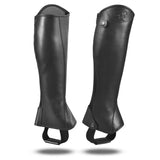 Premium Leather Half Chaps, crafted from high-quality leather with a refined, polished finish. Free Leather Gloves included!