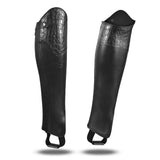 Stylish Alligator Design Premium Leather Half Chaps. Heavy Duty YKK Zipper. Well-crafted look. Free Leather Gloves Included.