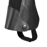 Premium Leather Half Chaps, crafted from high-quality leather with a refined, polished finish. Free Leather Gloves included!