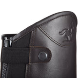 Premium Leather Half Chaps, crafted from high-quality leather with a refined, polished finish. Free Leather Gloves included!