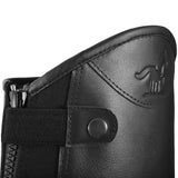 Premium Leather Half Chaps, crafted from high-quality leather with a refined, polished finish. Free Leather Gloves included!