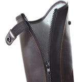 Premium Leather Half Chaps, crafted from high-quality leather with a refined, polished finish. Free Leather Gloves included!