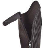 Stylish Alligator Design Premium Leather Half Chaps. Heavy Duty YKK Zipper. Well-crafted look. Free Leather Gloves Included.