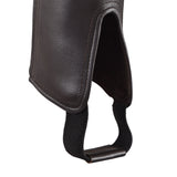 Stylish Alligator Design Premium Leather Half Chaps. Heavy Duty YKK Zipper. Well-crafted look. Free Leather Gloves Included.