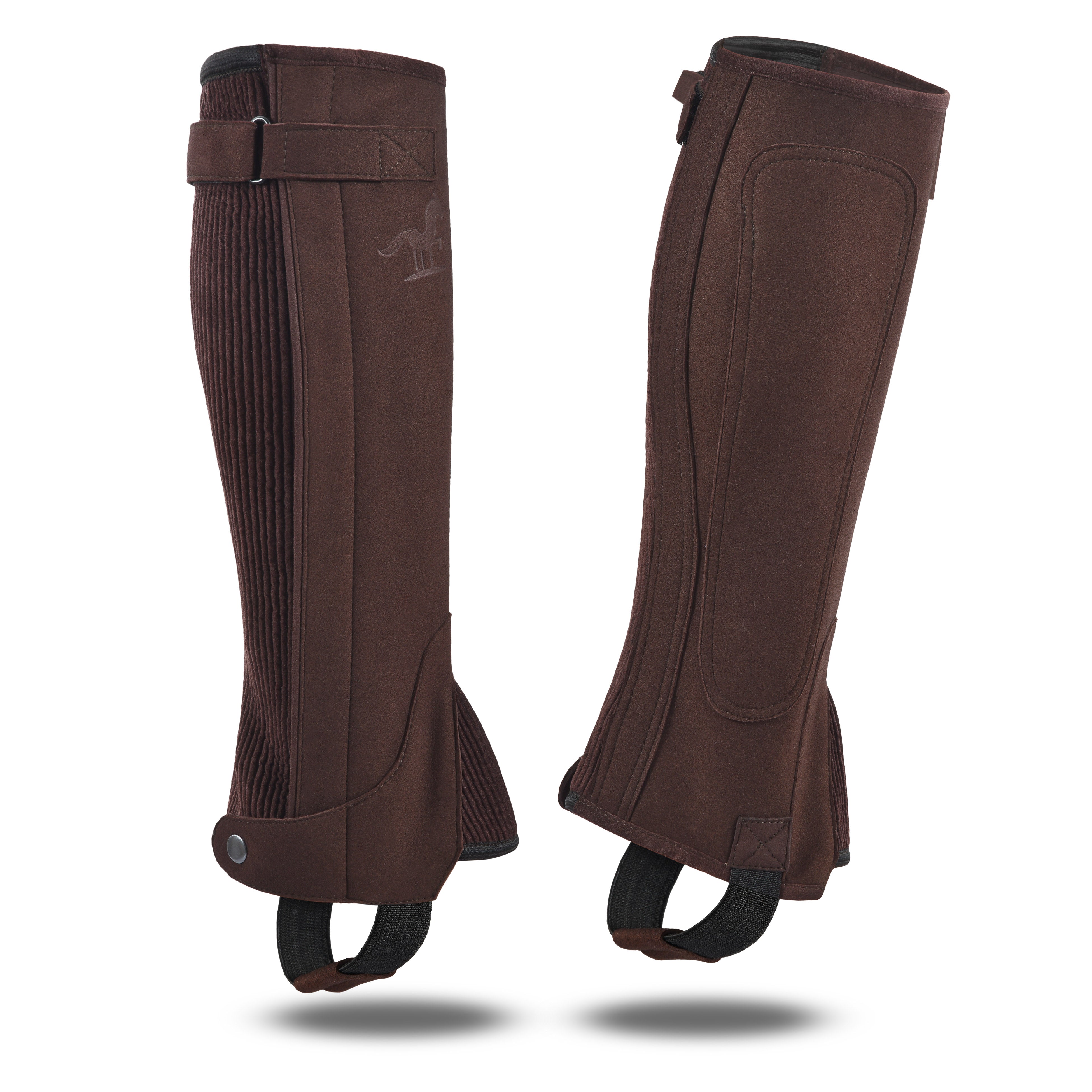 Amara Horse Riding Half Chap, crafted from high-quality Amara fabric for a lightweight, breathable feel. YKK Zipper.
