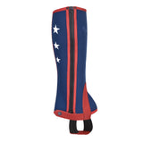 Neoprene Equestrian Half Chaps. Colorful and Stylish. Lightweight and Breathable. YKK zipper. Free Gloves Included!