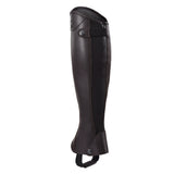 Premium Leather Half Chaps, crafted from high-quality leather with a refined, polished finish. Free Leather Gloves included!
