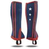 Neoprene Equestrian Half Chaps. Colorful and Stylish. Lightweight and Breathable. YKK zipper. Free Gloves Included!