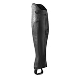 Stylish Alligator Design Premium Leather Half Chaps. Heavy Duty YKK Zipper. Well-crafted look. Free Leather Gloves Included.